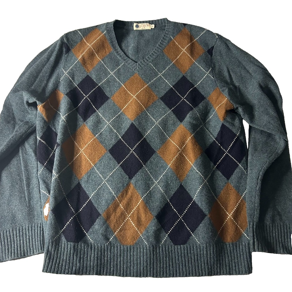 J. Crew Argyle Wool Sweater